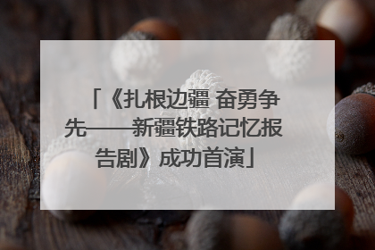 《扎根边疆 奋勇争先——新疆铁路记忆报告剧》成功首演