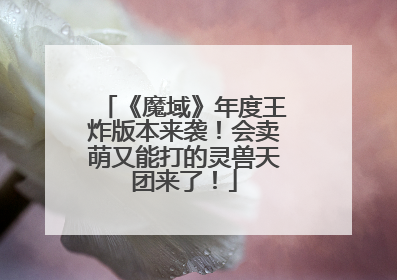 《魔域》年度王炸版本来袭！会卖萌又能打的灵兽天团来了！