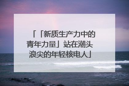 「新质生产力中的青年力量」站在潮头浪尖的年轻核电人