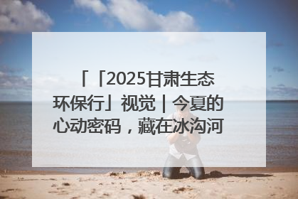 「2025甘肃生态环保行」视觉｜今夏的心动密码，藏在冰沟河的潋滟波光里