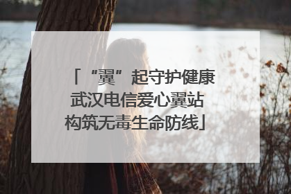 “翼”起守护健康 武汉电信爱心翼站构筑无毒生命防线