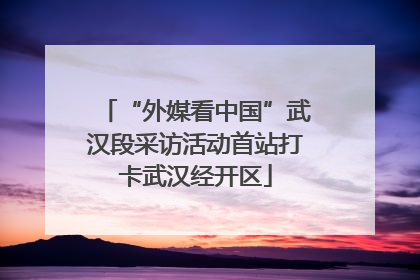 “外媒看中国”武汉段采访活动首站打卡武汉经开区