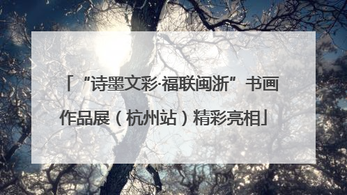 “诗墨文彩·福联闽浙”书画作品展（杭州站）精彩亮相