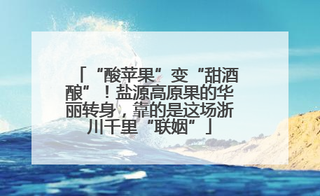 “酸苹果”变“甜酒酿”！盐源高原果的华丽转身，靠的是这场浙川千里“联姻”