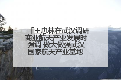 王忠林在武汉调研商业航天产业发展时强调 做大做强武汉国家航天产业基地 打造具有全国影响力的“中国星谷”