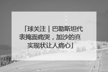 球关注｜巴勒斯坦代表掩面痛哭，加沙的真实现状让人痛心