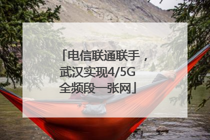 电信联通联手，武汉实现4/5G全频段一张网
