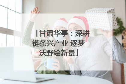 甘肃华亭：深耕链条兴产业 逐梦沃野绘新景