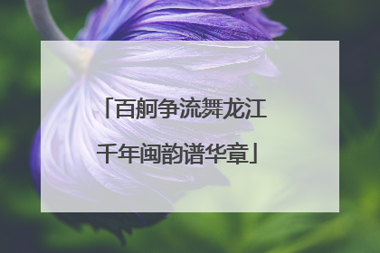 百舸争流舞龙江 千年闽韵谱华章