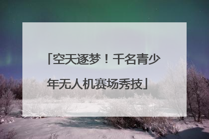 空天逐梦！千名青少年无人机赛场秀技