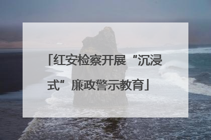 红安检察开展“沉浸式”廉政警示教育