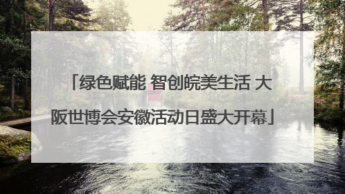 绿色赋能 智创皖美生活 大阪世博会安徽活动日盛大开幕