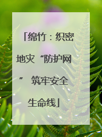 绵竹：织密地灾“防护网” 筑牢安全生命线