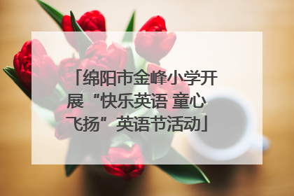 绵阳市金峰小学开展“快乐英语 童心飞扬”英语节活动