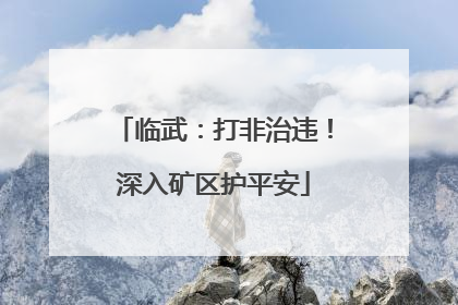 临武：打非治违！深入矿区护平安