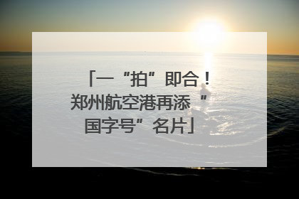 一“拍”即合！郑州航空港再添“国字号”名片