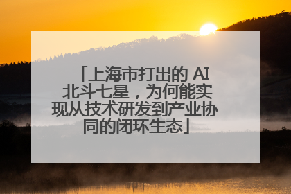 上海市打出的 AI 北斗七星，为何能实现从技术研发到产业协同的闭环生态