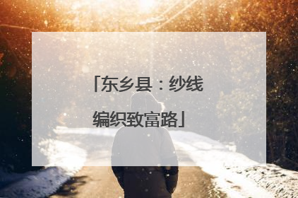 东乡县：纱线编织致富路