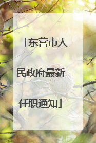 东营市人民政府最新任职通知
