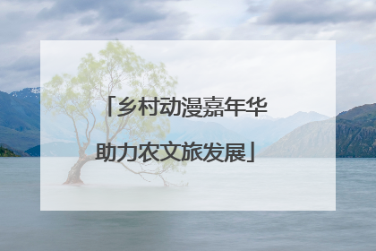 乡村动漫嘉年华助力农文旅发展
