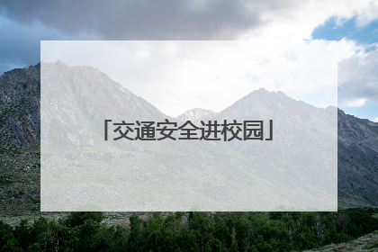 交通安全进校园