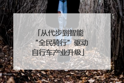 从代步到智能 “全民骑行”驱动自行车产业升级