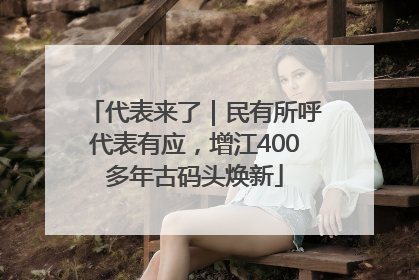 代表来了｜民有所呼代表有应，增江400多年古码头焕新