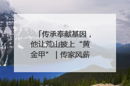 传承奉献基因，他让荒山披上“黄金甲”｜传家风薪火 颂家国情深