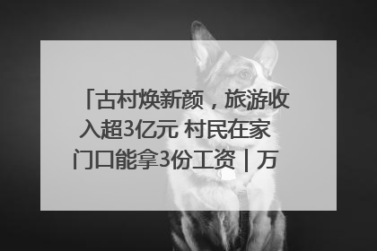 古村焕新颜，旅游收入超3亿元 村民在家门口能拿3份工资｜万千气象看四川