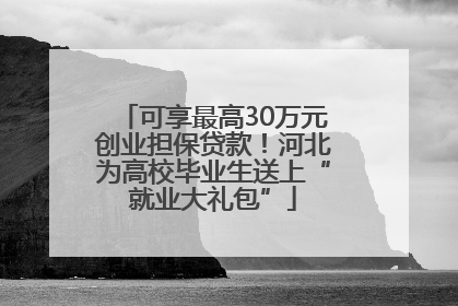 可享最高30万元创业担保贷款！河北为高校毕业生送上“就业大礼包”