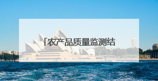 农产品质量监测结果“一键直达”｜乡村行·看振兴