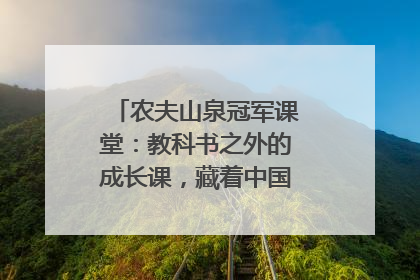 农夫山泉冠军课堂：教科书之外的成长课，藏着中国体育的薪火传承