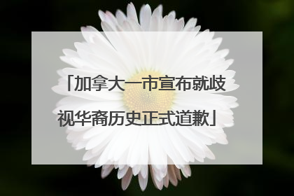加拿大一市宣布就歧视华裔历史正式道歉
