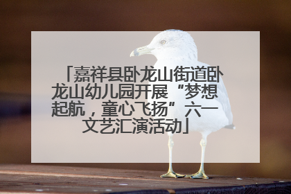 嘉祥县卧龙山街道卧龙山幼儿园开展“梦想起航，童心飞扬”六一文艺汇演活动