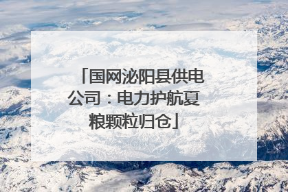 国网泌阳县供电公司：电力护航夏粮颗粒归仓