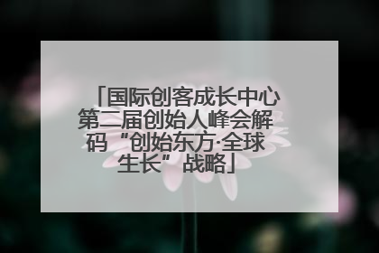国际创客成长中心第二届创始人峰会解码“创始东方·全球生长”战略