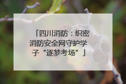 四川消防：织密消防安全网守护学子“逐梦考场”