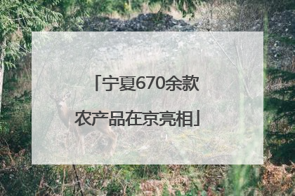宁夏670余款农产品在京亮相