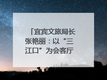 宜宾文旅局长张艳丽：以“三江口”为会客厅，打造近悦远来的国际旅游城市｜文旅局长说