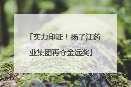 实力印证！扬子江药业集团再夺金远奖