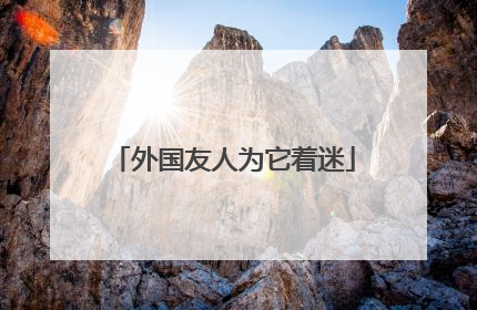 外国友人为它着迷