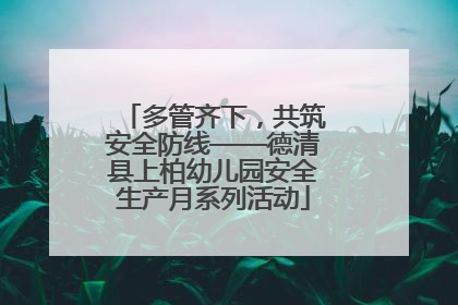 多管齐下，共筑安全防线——德清县上柏幼儿园安全生产月系列活动