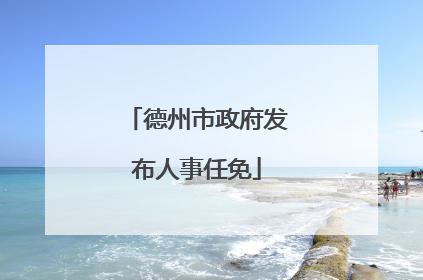 德州市政府发布人事任免