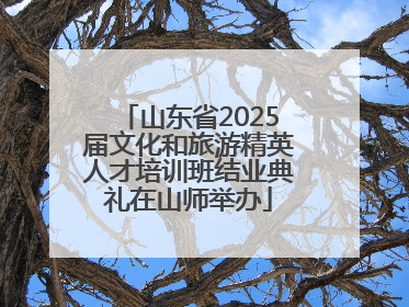 山东省2025届文化和旅游精英人才培训班结业典礼在山师举办