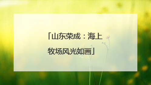 山东荣成：海上牧场风光如画