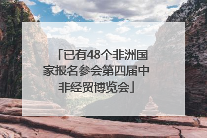 已有48个非洲国家报名参会第四届中非经贸博览会