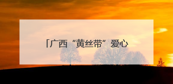 广西“黄丝带”爱心助考公益活动启动 爱心助考20年再升级