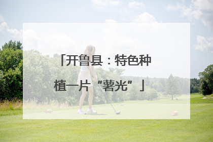 开鲁县：特色种植一片“薯光”