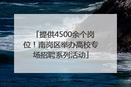 提供4500余个岗位！南岗区举办高校专场招聘系列活动