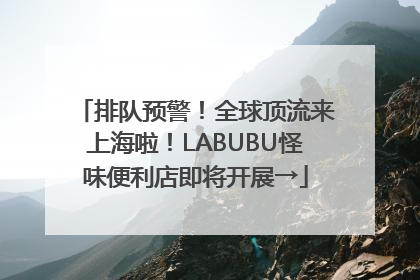 排队预警！全球顶流来上海啦！LABUBU怪味便利店即将开展→